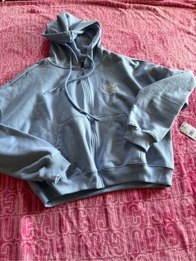 VOLCOM STONE true To This Hoodie Get Up Zip NWT S Blue Women’s